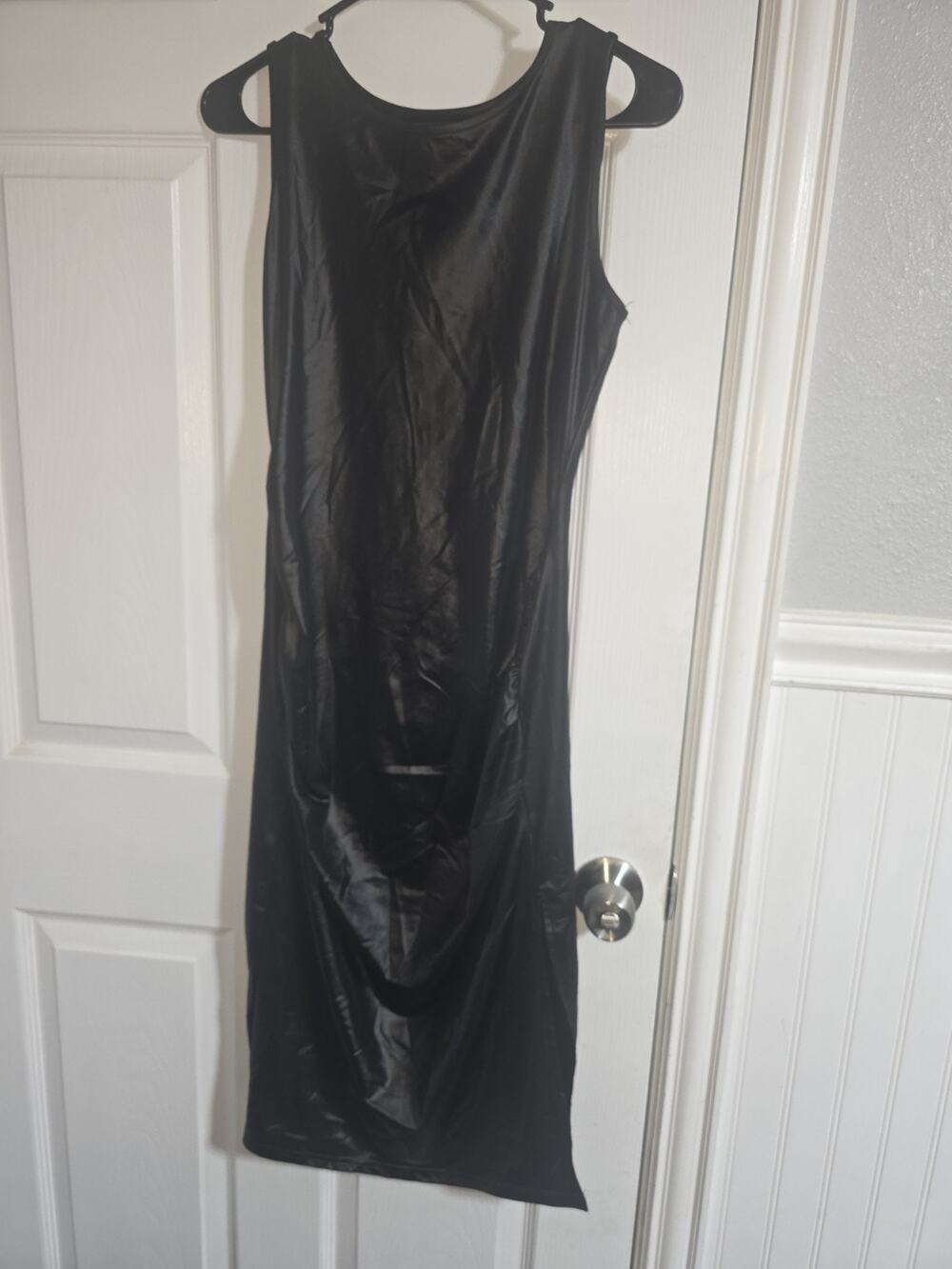 Halloween Faux Leather Maternity Tank Dress Med Unbranded Costume Cosplay Goth